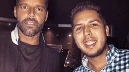 Alex J with Ricky Martin At Noisematch Studios MIAMI