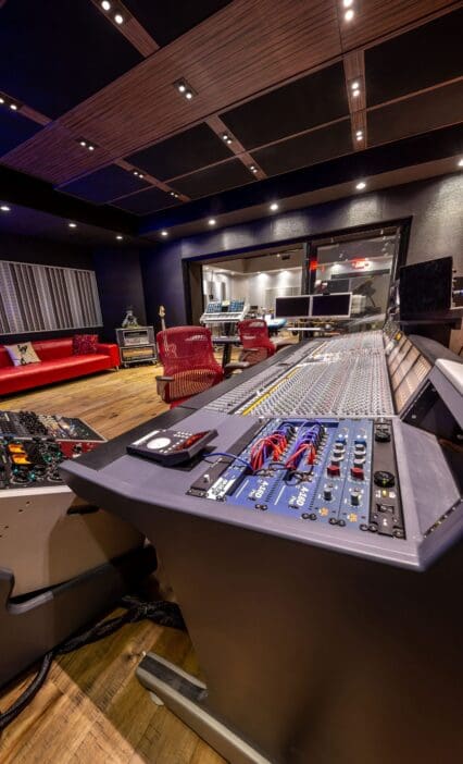 The Control Room at Noisematch Studios in Miami FL USA.